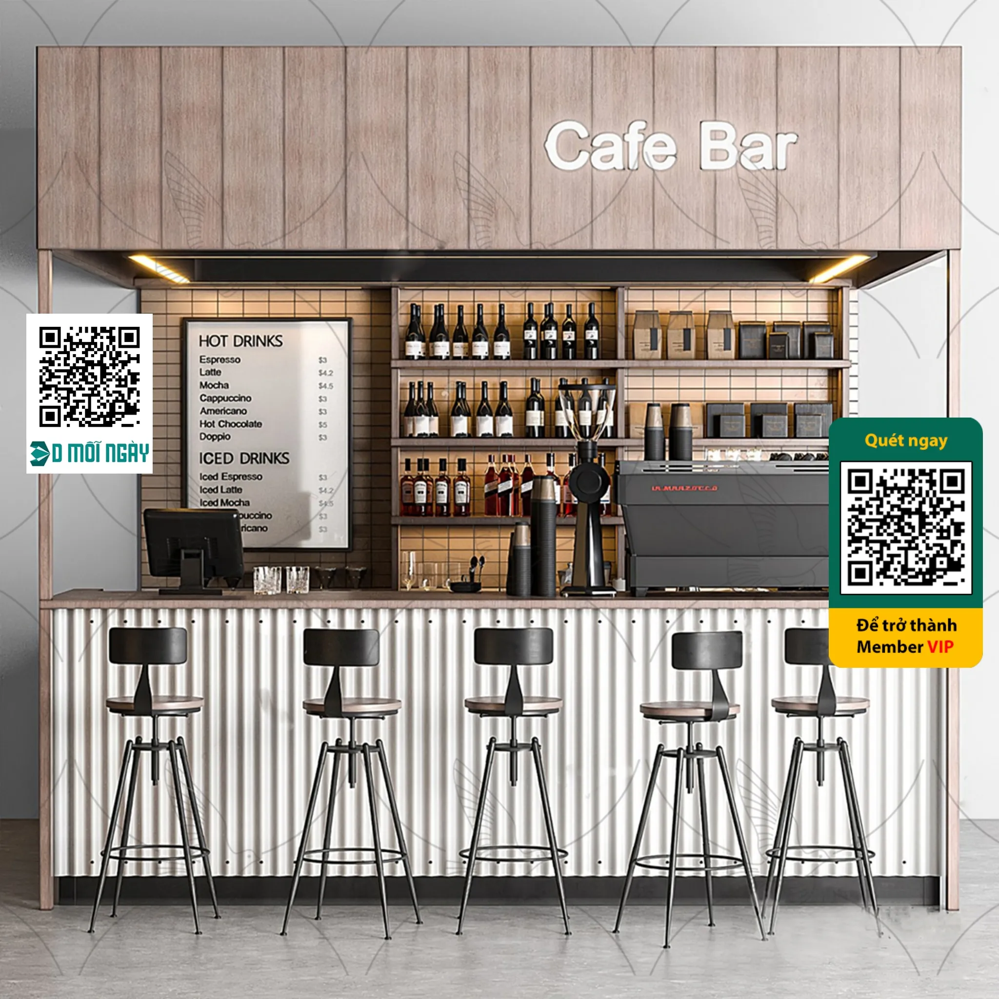 OTHER MODELS – BAR – VRAY / CORONA – 3D MODEL – 4074