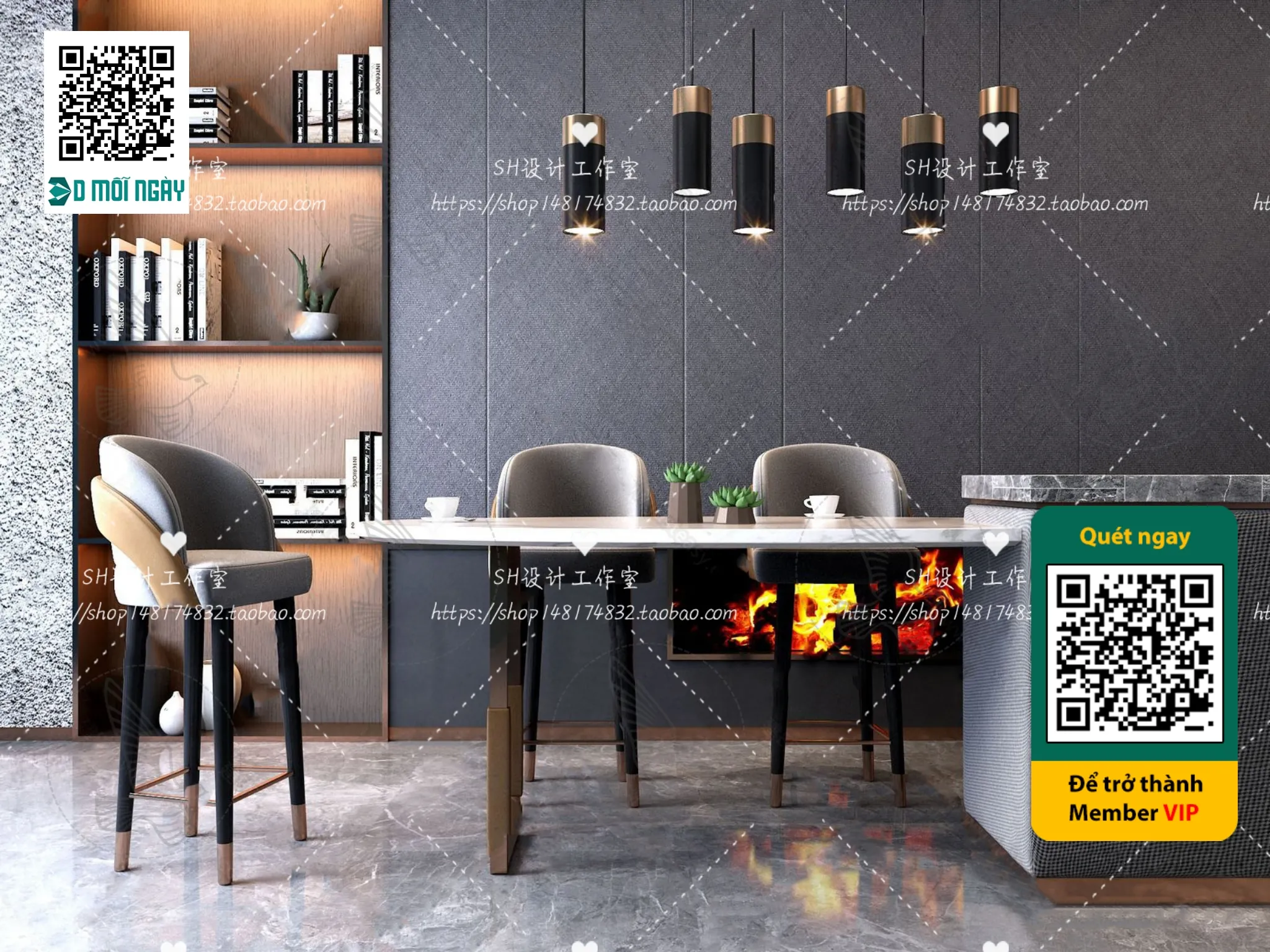 OTHER MODELS – BAR – VRAY / CORONA – 3D MODEL – 5348