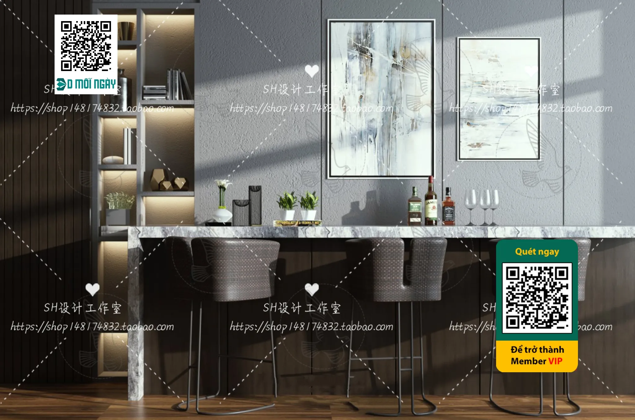 OTHER MODELS – BAR – VRAY / CORONA – 3D MODEL – 5350