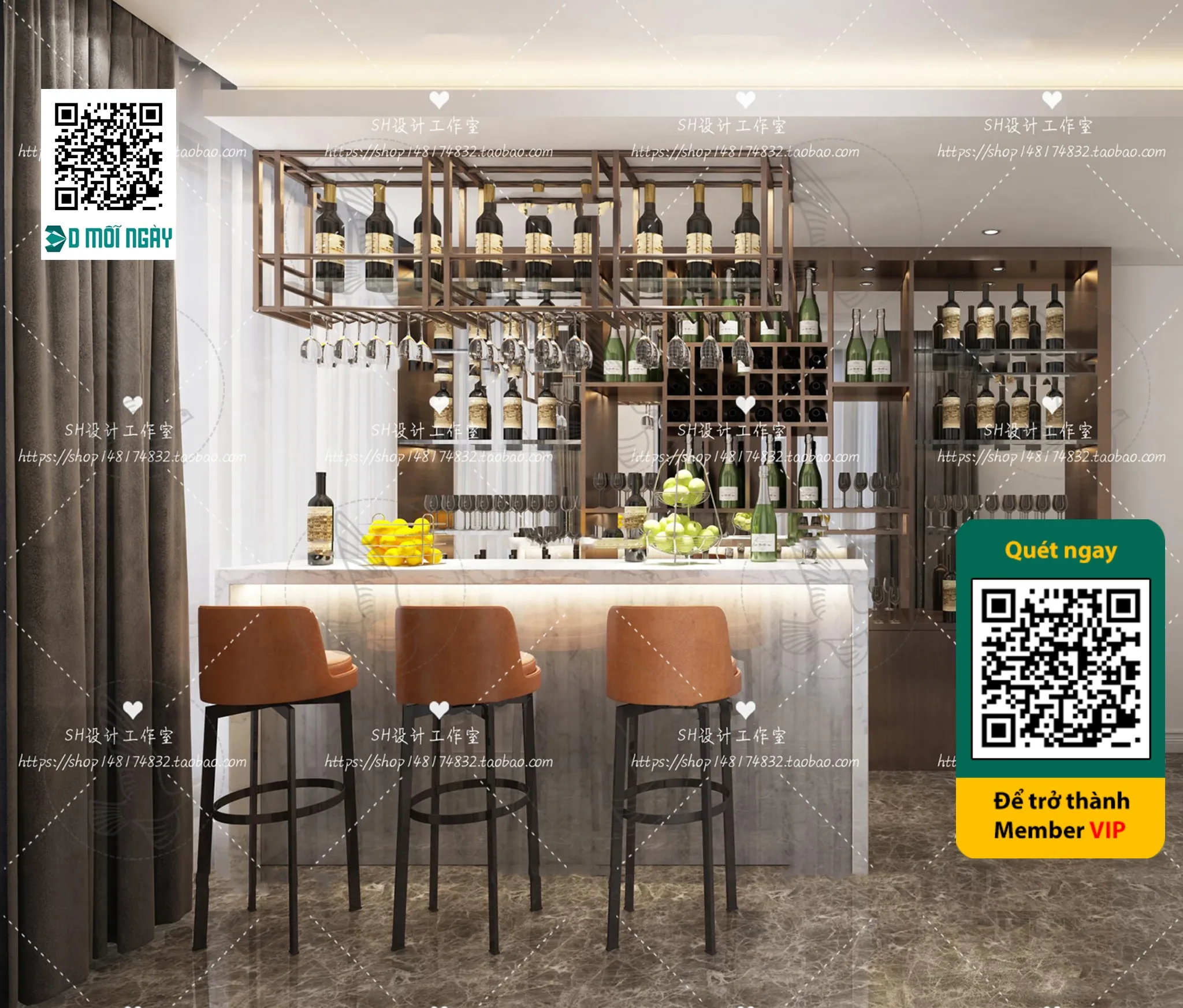 OTHER MODELS – BAR – VRAY / CORONA – 3D MODEL – 5355