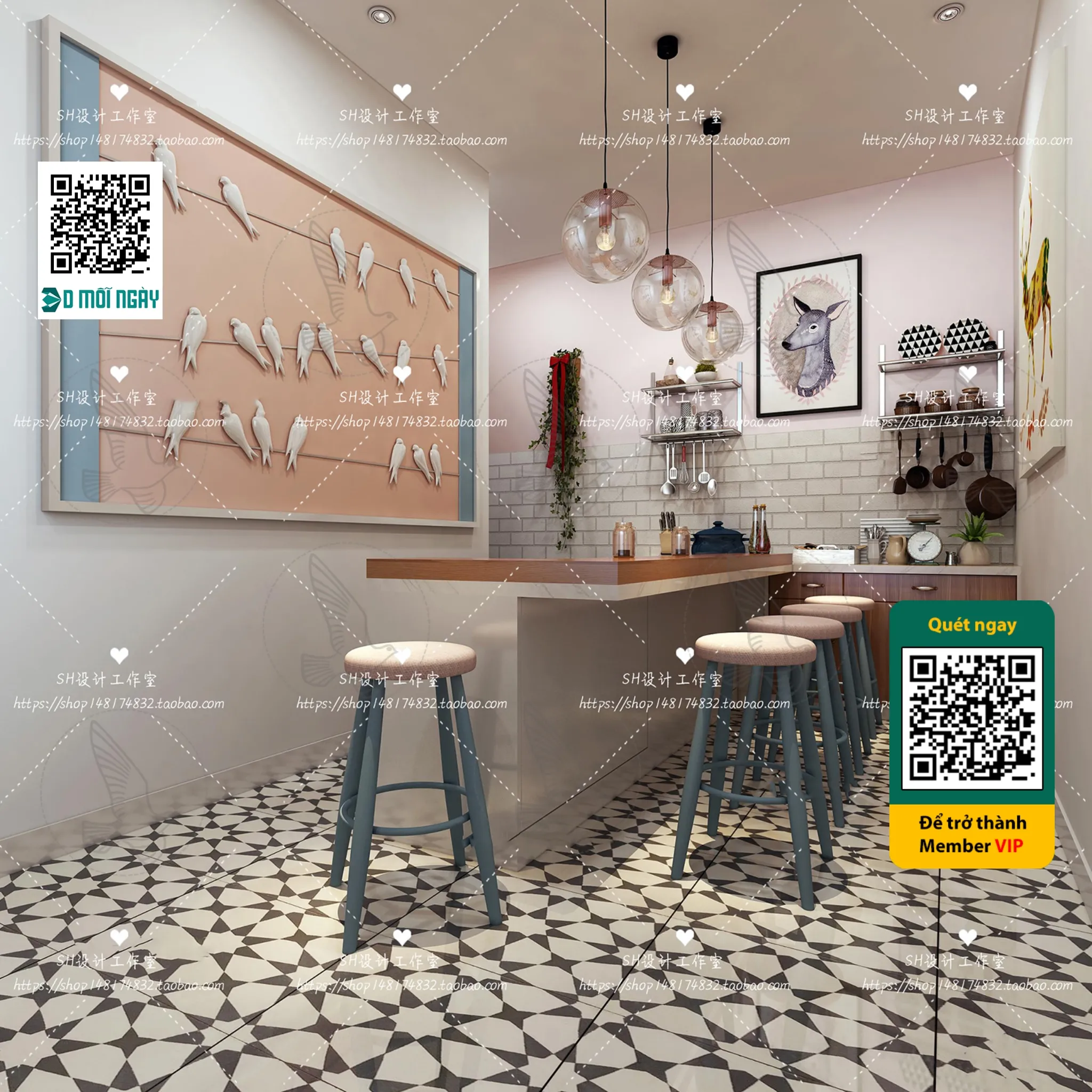 OTHER MODELS – BAR – VRAY / CORONA – 3D MODEL – 5364