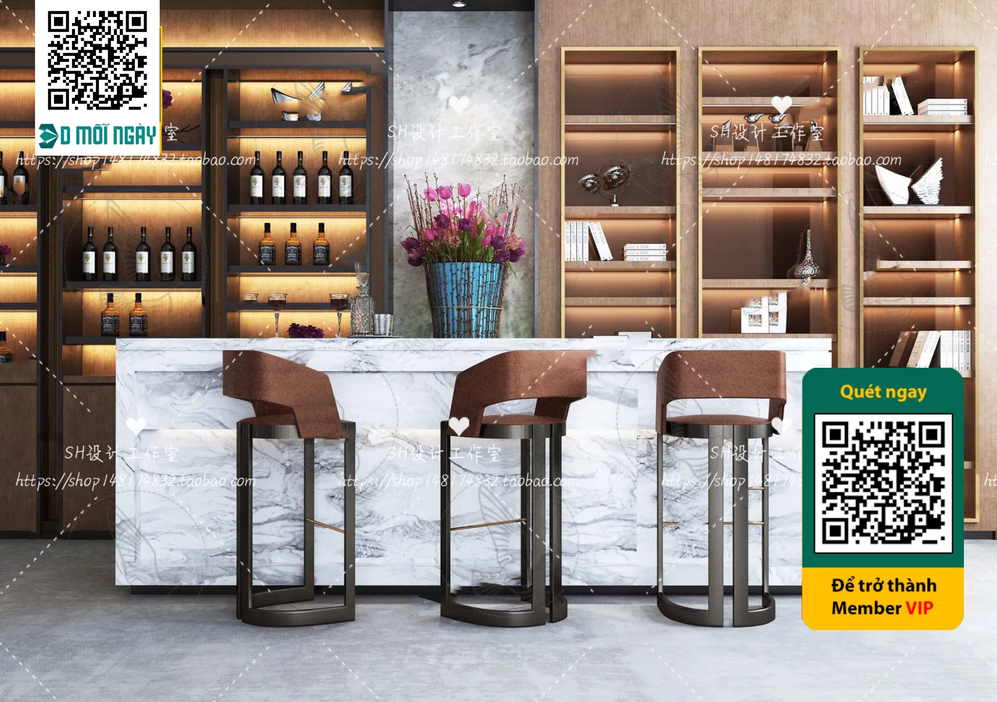 OTHER MODELS – BAR – VRAY / CORONA – 3D MODEL – 5371