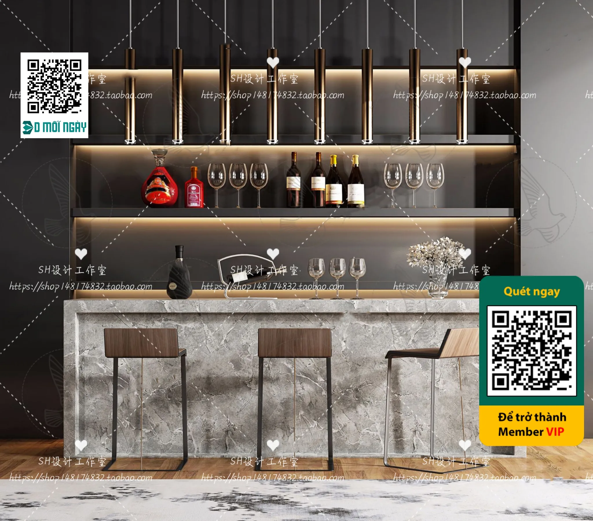 OTHER MODELS – BAR – VRAY / CORONA – 3D MODEL – 5372