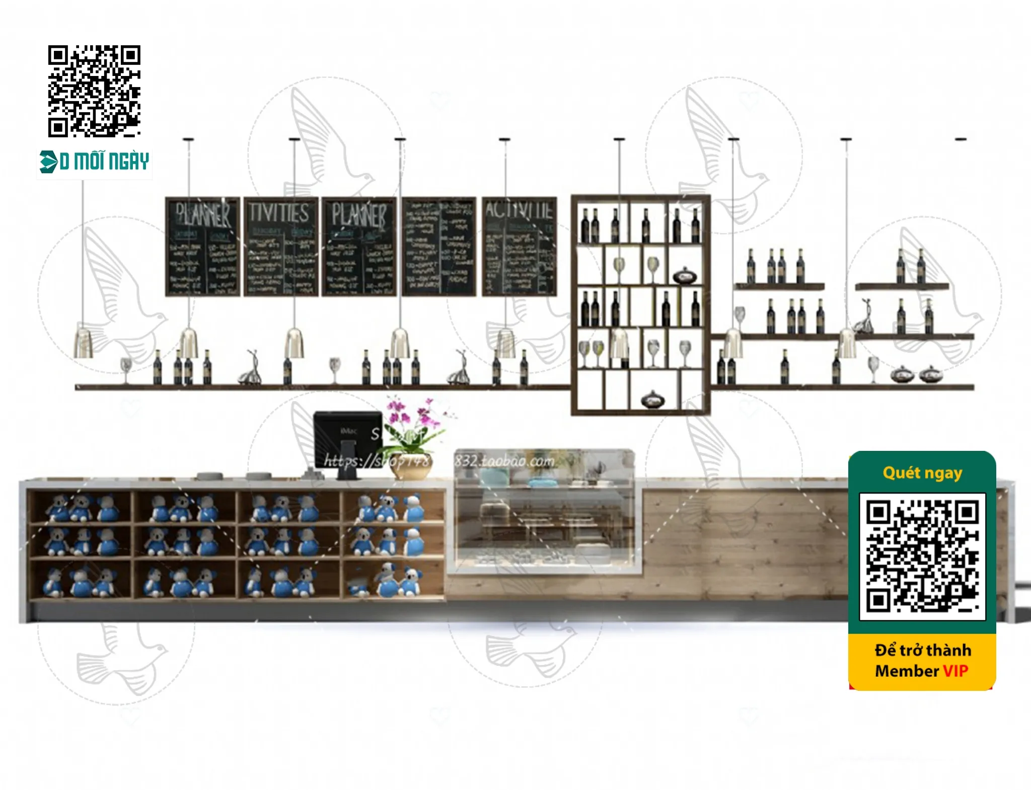 OTHER MODELS – BAR – VRAY / CORONA – 3D MODEL – 5399