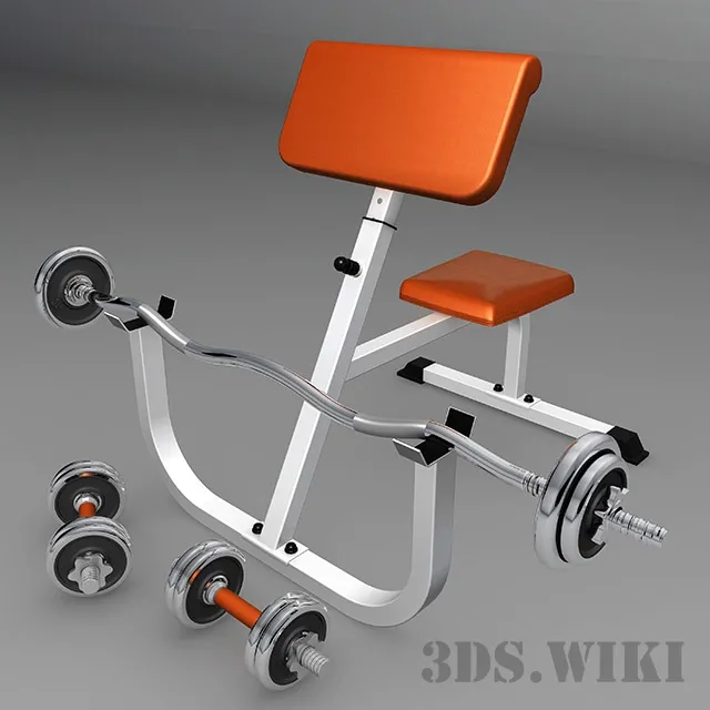 other-models – Bench Biceps Trainer 3D Model