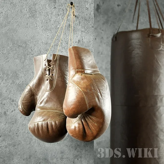 other-models – Boxing gloves and punching bag 3D Model