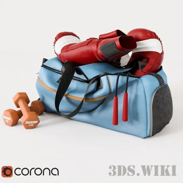 other-models – Boxing set with dumbbells Torneo 2kg 3D Model