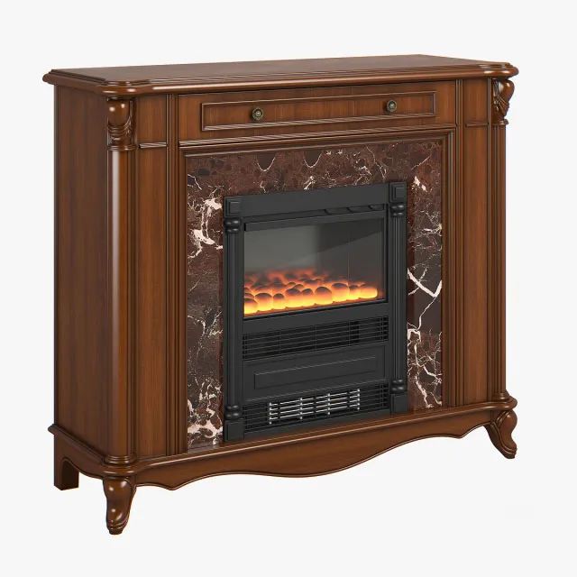 other-models – Carpenter Fireplace cabinet 1200x421x1032 3D Model