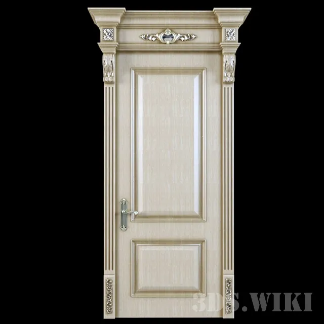 other-models – Classic wooden interior door 3D Model