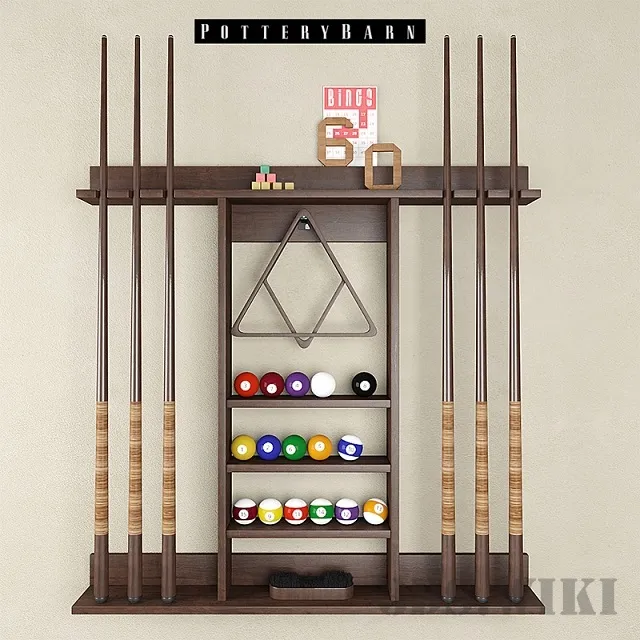 other-models – Cue Stick Storage Rack – Pottery Barn 3D Model