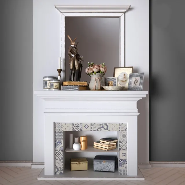 other-models – Decorative fireplace set 3D Model