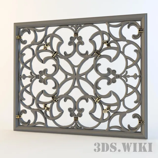 other-models – Decorative grille for radiator 3D Model
