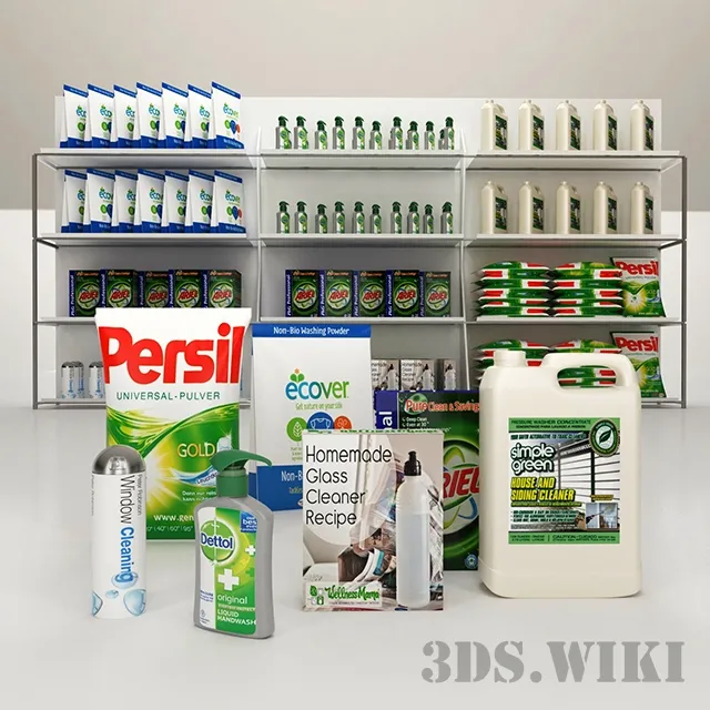 other-models – Detergent set 3D Model