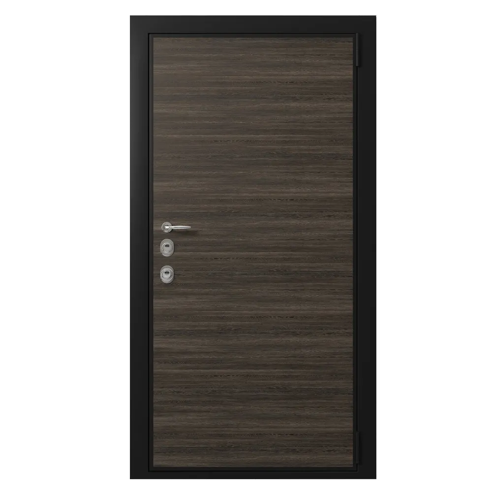 other-models – Door entrance metal with wooden decorative plate 1 3D Model