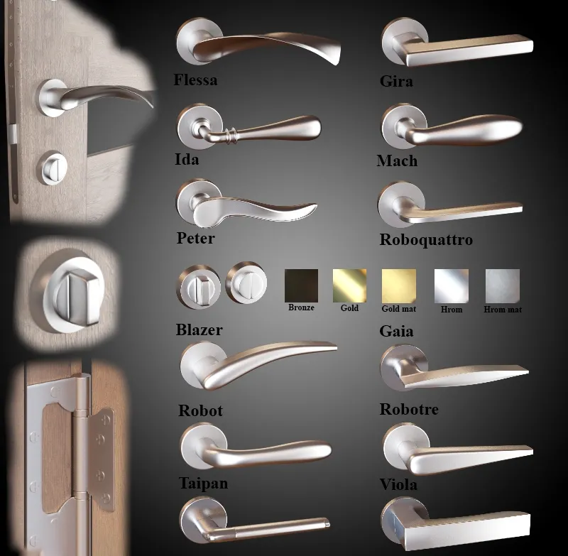 other-models – Door knobs 12pcs. (5 colors) Colombo 3D Model