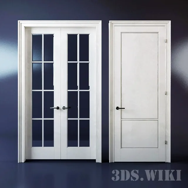other-models – Doors with windows and without windows 3D Model