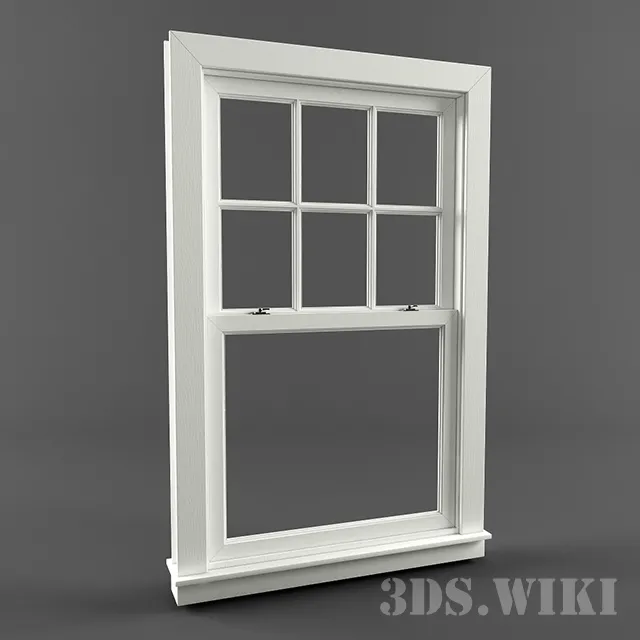 other-models – Double Hung Window 3D Model