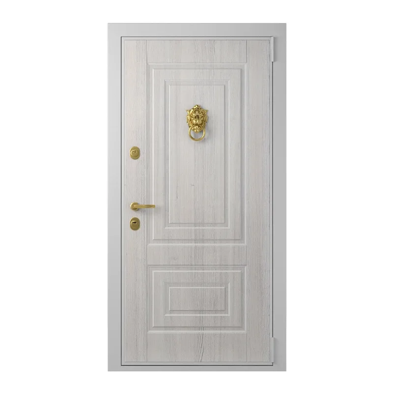 other-models – Entrance door with a knob-lever Lion 3D Model