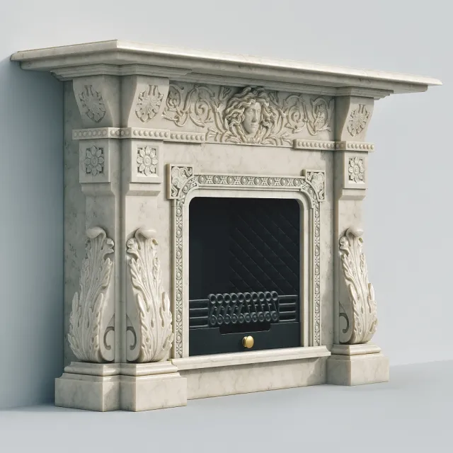 other-models – Fireplace 312 3D Model
