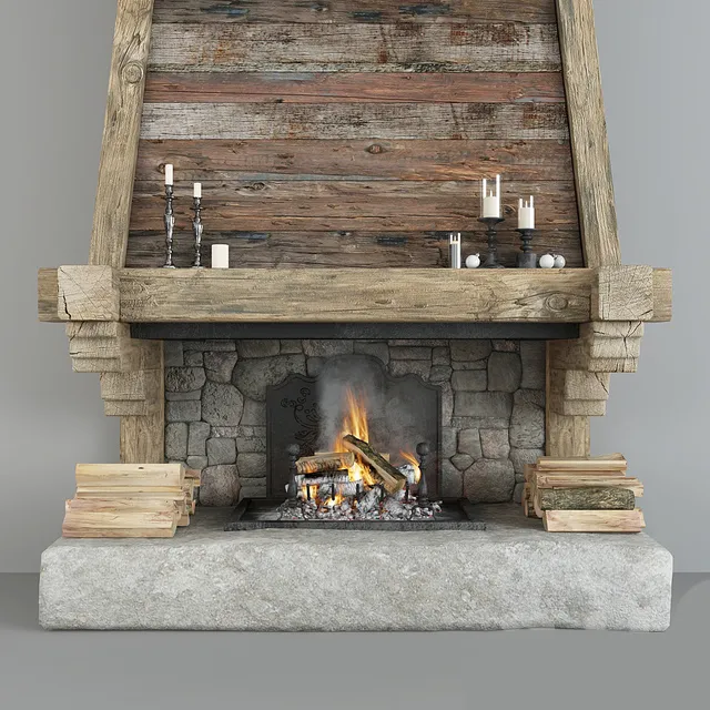 other-models – Fireplace 372 3D Model
