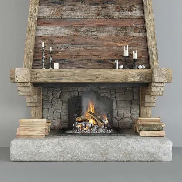 other-models – Fireplace 372 3D Model