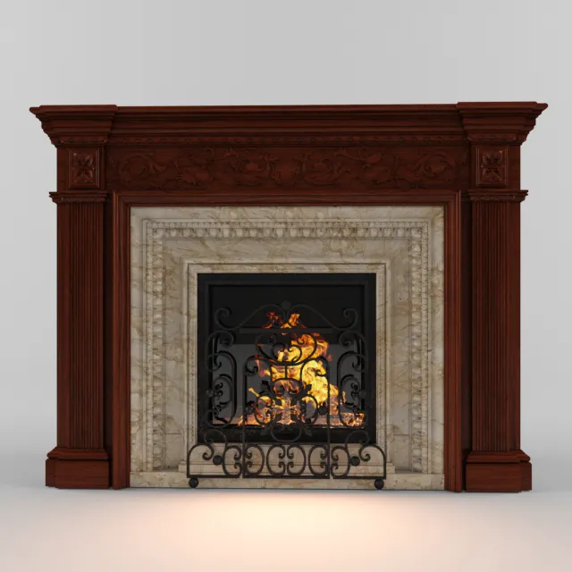other-models – Fireplace Mezzo Focus 3 3D Model