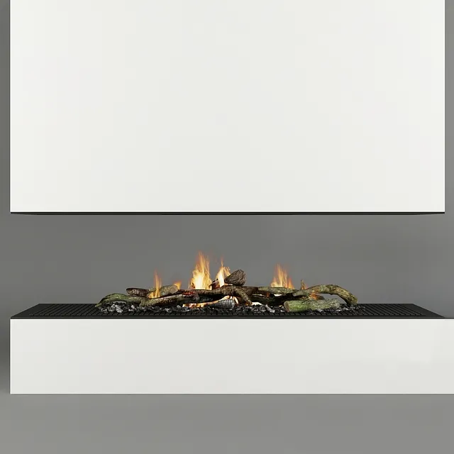 other-models – Fireplace modern 16 3D Model