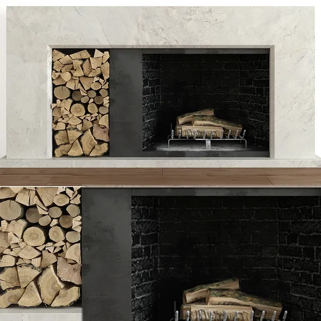 other-models – Fireplace modern 4 3D Model