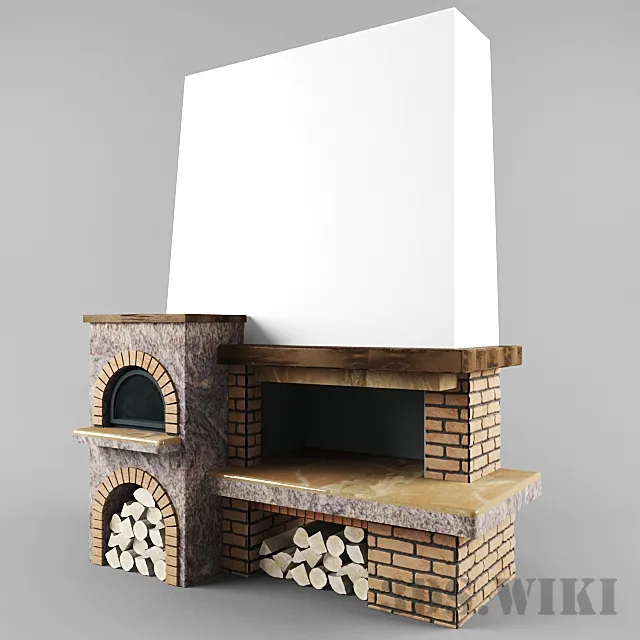 other-models – Fireplace Piazzetta Sestriere 3D Model