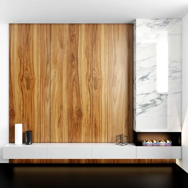 other-models – Fireplace & Wood TV zone 3D Model