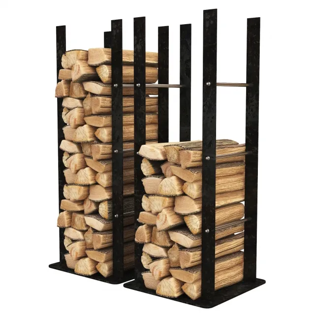 other-models – Firewood Storage Rack 3D Model
