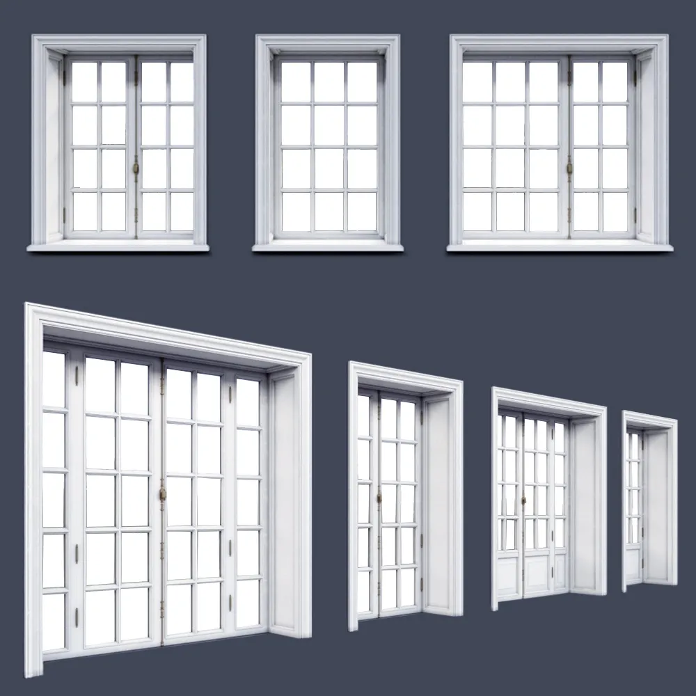 other-models – French windows 5 3D Model