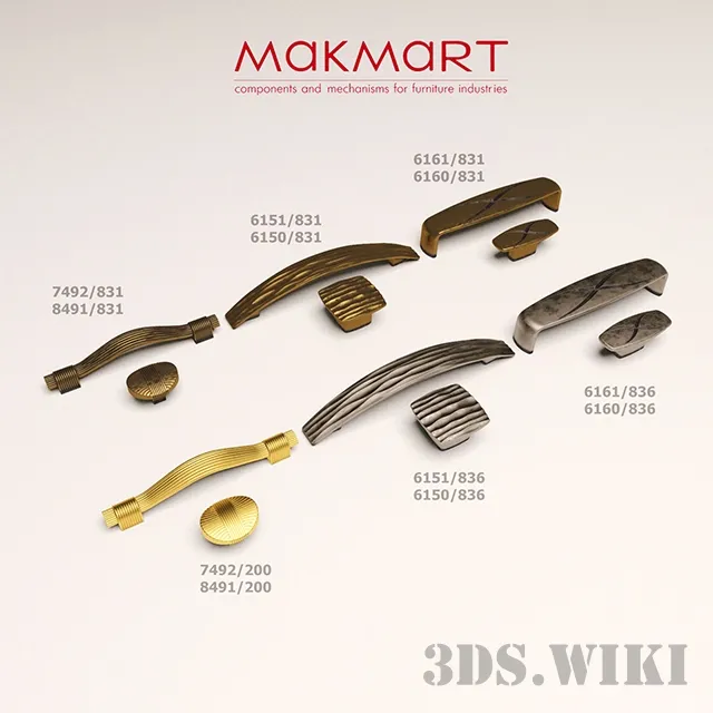 other-models – Furniture handles Makmart 3D Model