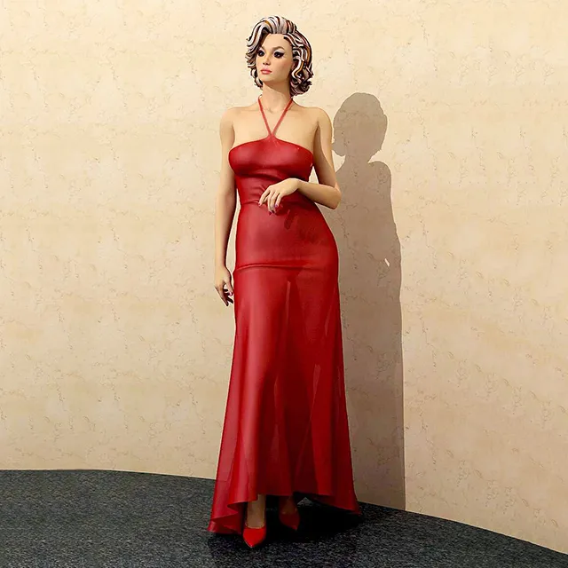 other-models – Girl in evening dress 3D Model
