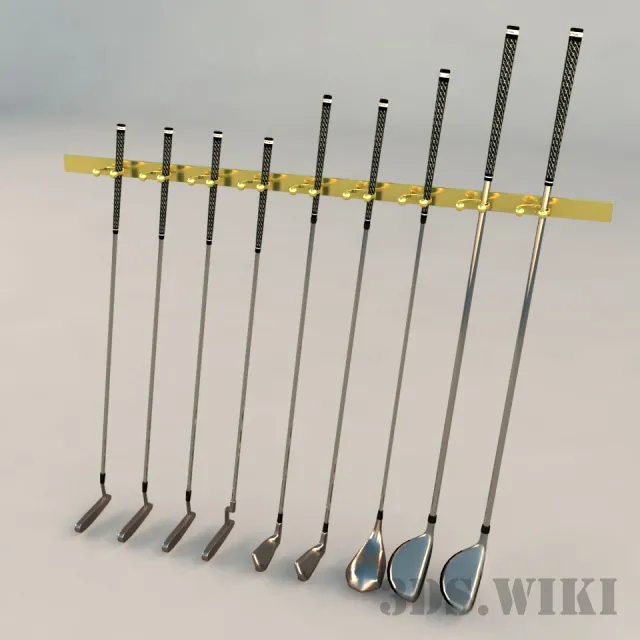 other-models – Golf clubs set 3D Model