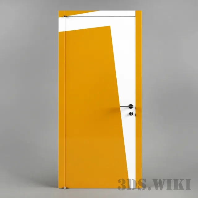 other-models – Green modern door 3D Model