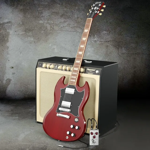 other-models – Guitar set 3D Model