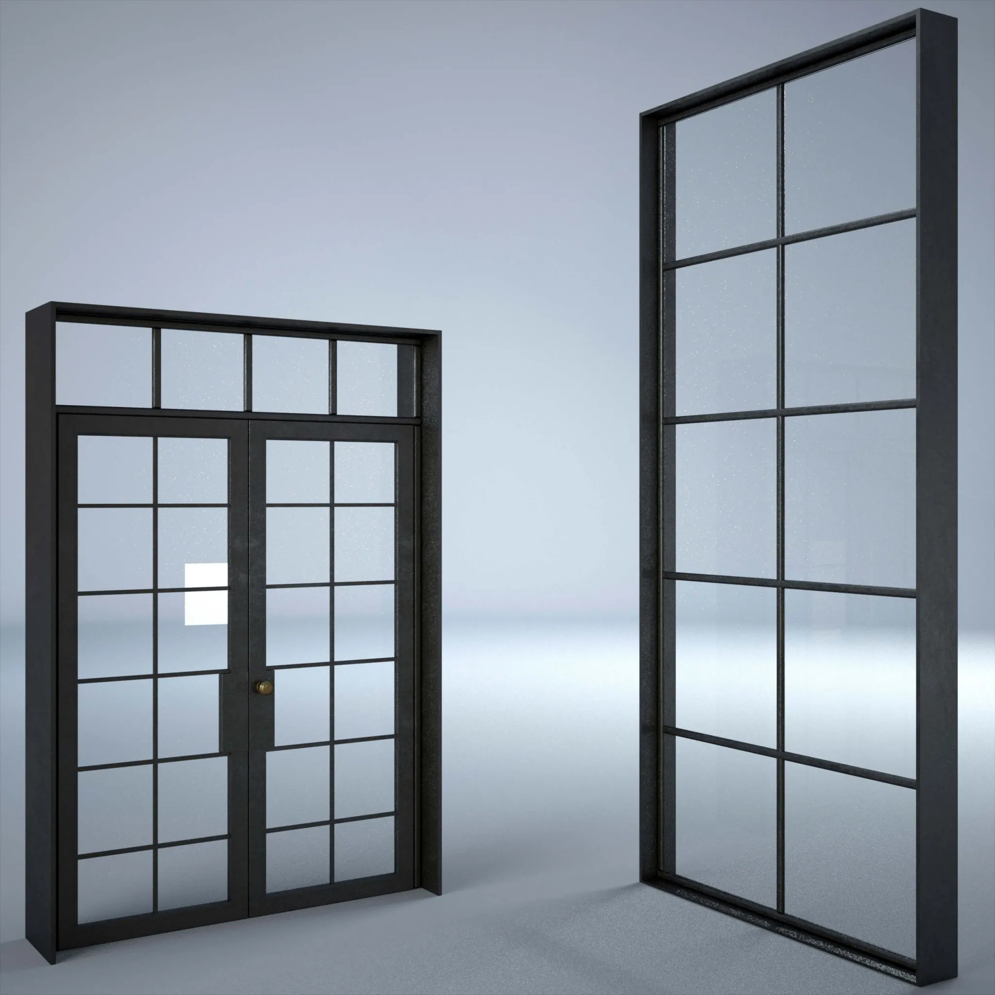 other-models – Industrial door and window 3D Model