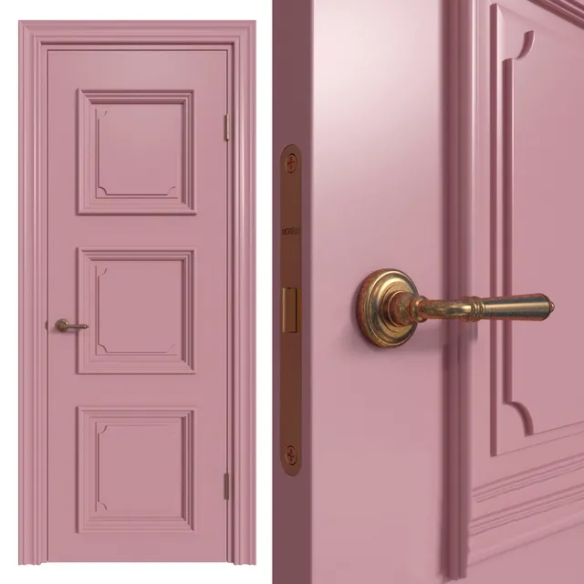 other-models – Internal door Academy Navarra 4 doors # 2 3D Model