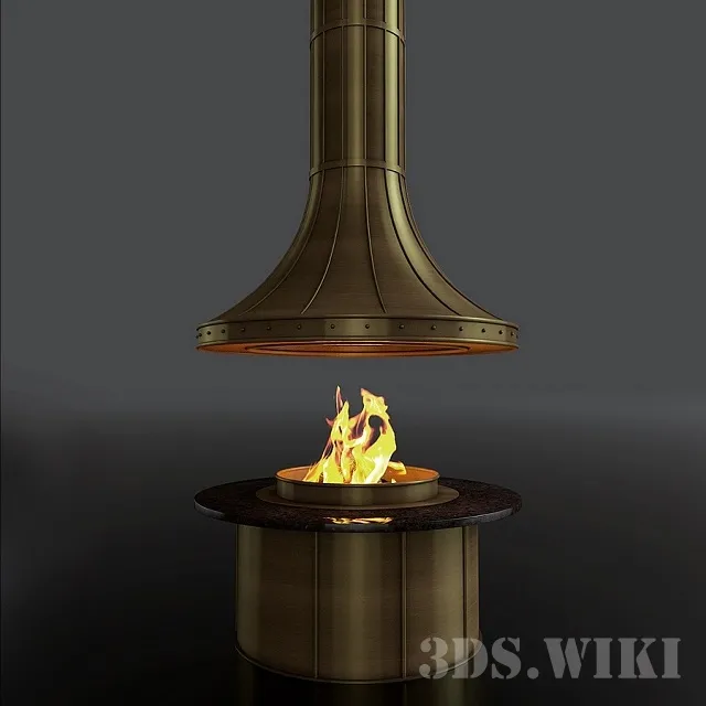 other-models – Island fireplace 3D Model
