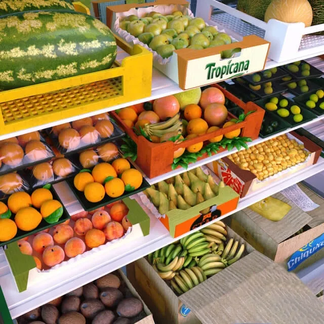 other-models – Kit environment for the store fruit department 3D Model