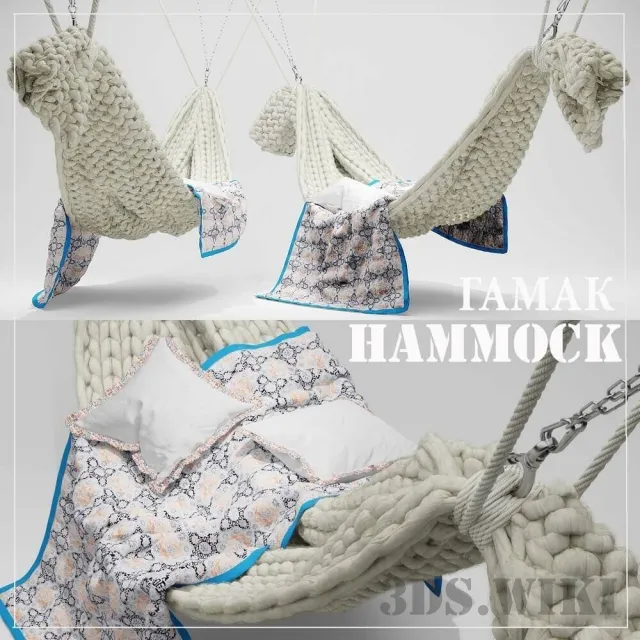 other-models – Knitted hammock 3D Model other-models – Knitted hammock 3D Model