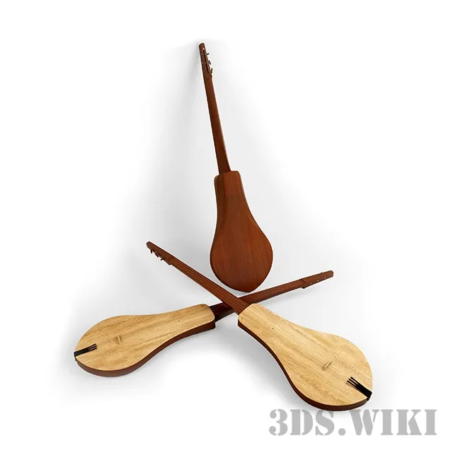 other-models – Kyrgyz “Komuz” 3D Model