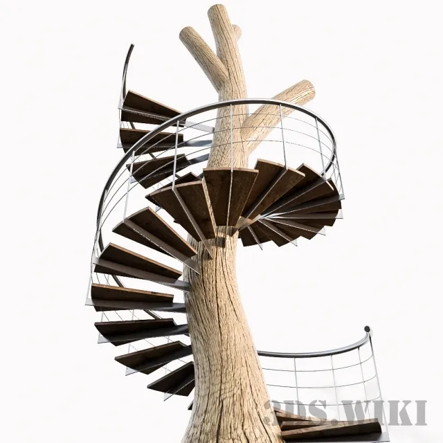 other-models – Ladder around the tree 3D Model