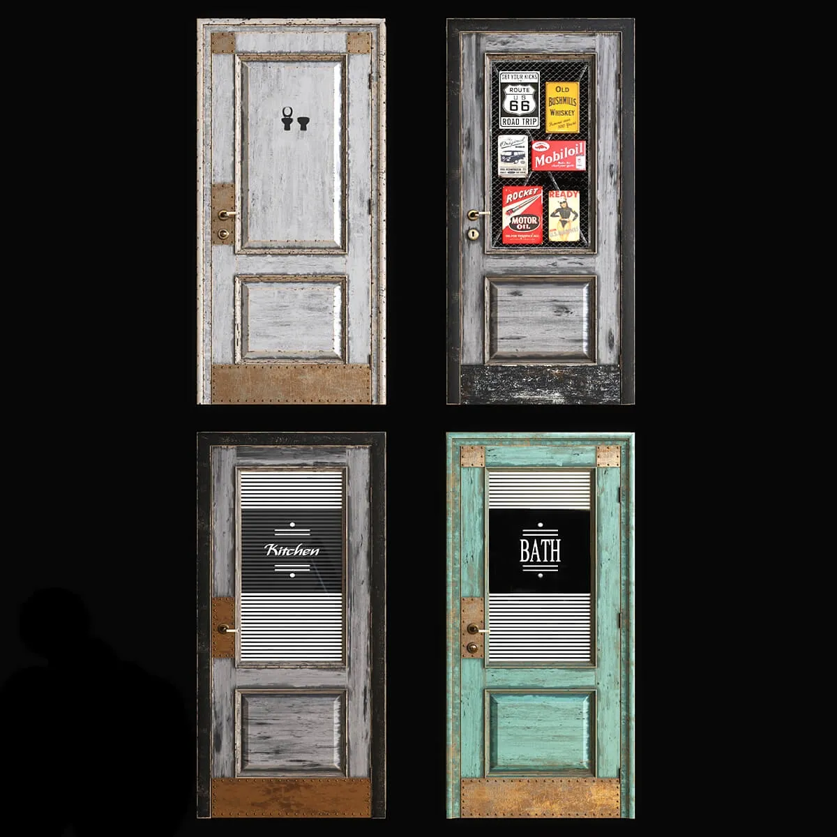 other-models – Loft doors from doors Brothers 2 3D Model