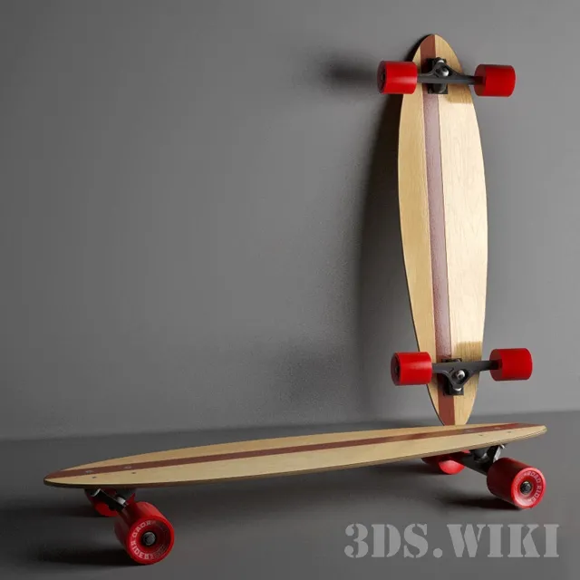 other-models – Longboard pintail 3D Model