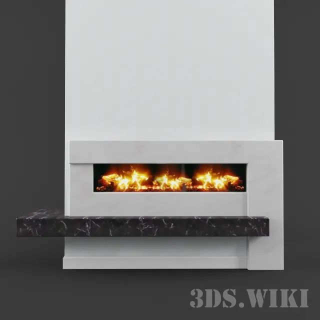 other-models – Modern electric fireplace 3D Model