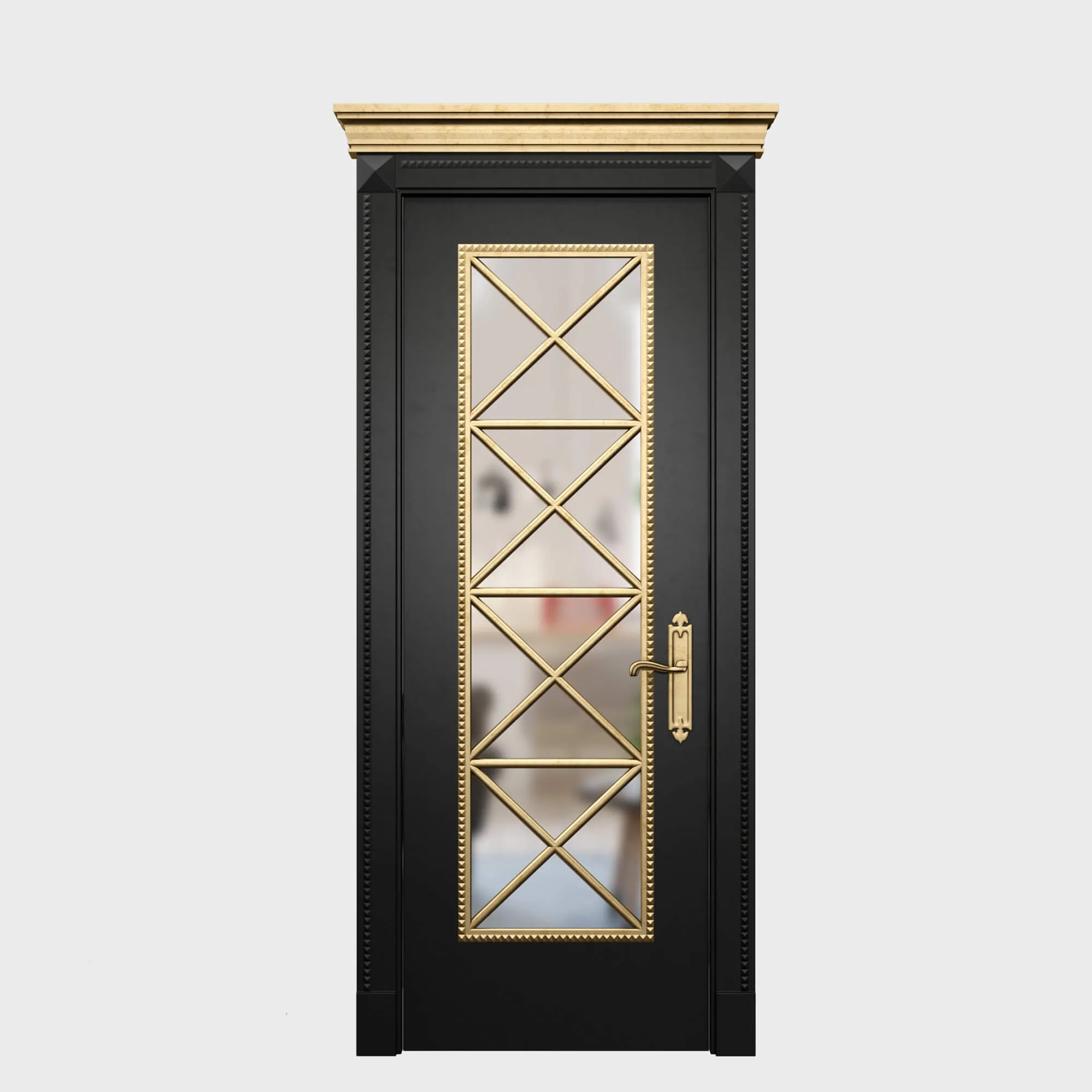 other-models – Msk Centrum decoration black door 04 3D Model