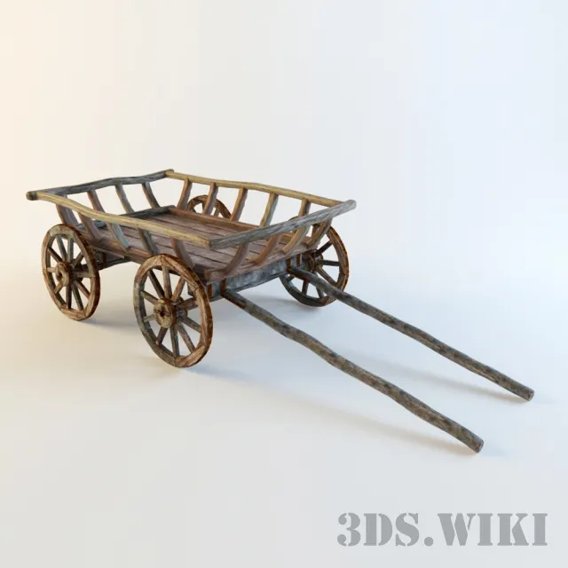 other-models – Old cart 3D Model