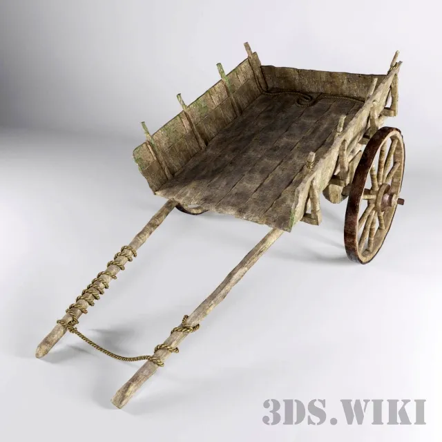 other-models – Old chariot – 3D Model